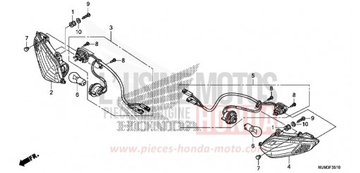 FRONT WINKER VFR800FE de 2014